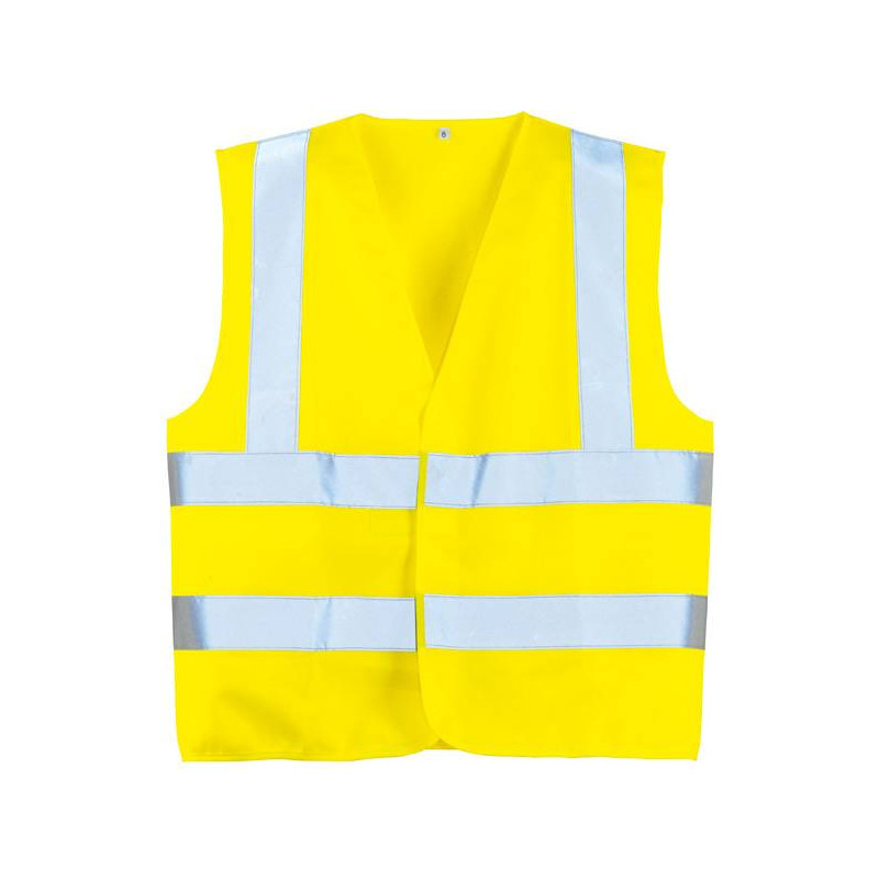 Gilet de sécurité haute visibilité, style jaune fluo F.