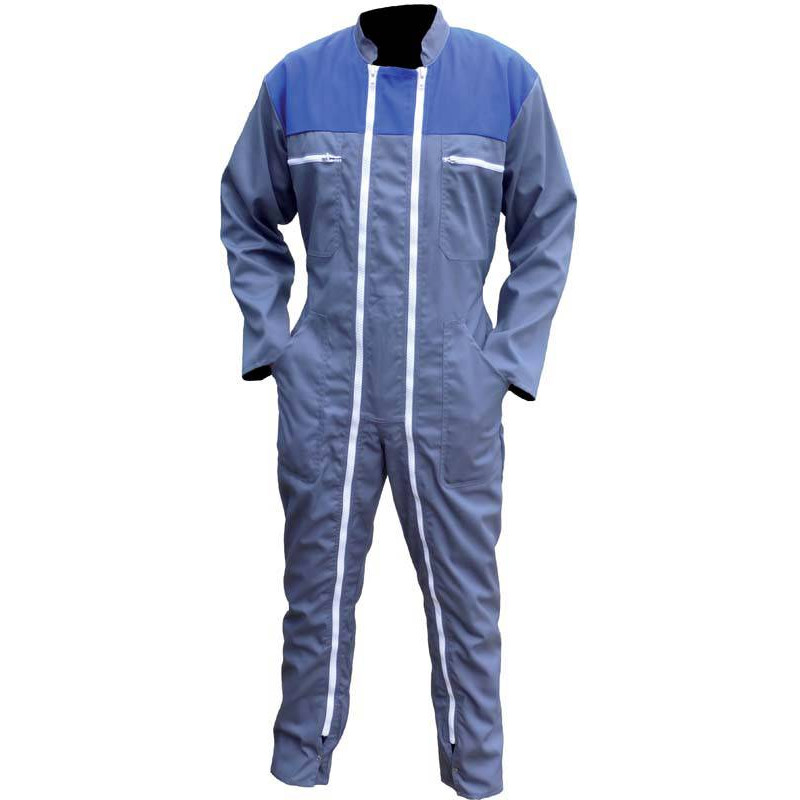 Salopette bleu de travail bicolore Calais - BGA Vêtements