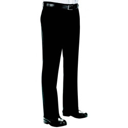 SUPER FRESH Pantalon de service sans pince en polyester noir