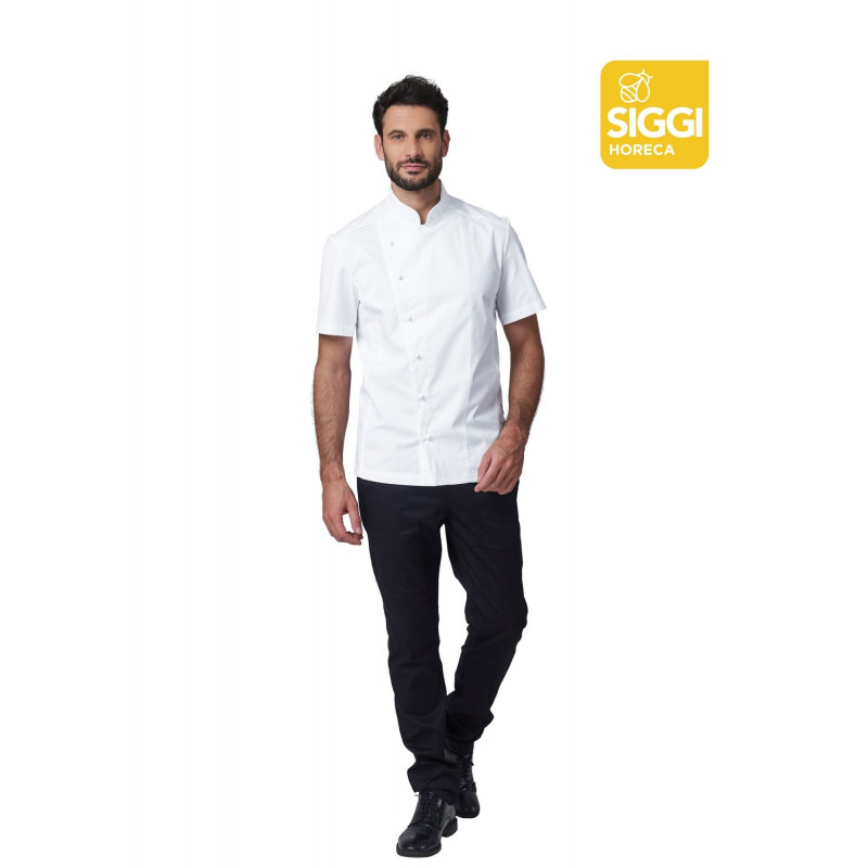 NICK Veste de chef de cuisine homme manches courtes