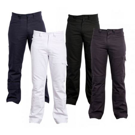 EVO Pantalon de travail avec genouillères 100% coton