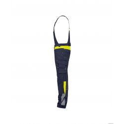 Ulsan Cotte A Bretelle Stretch Noir/jaune Fluo