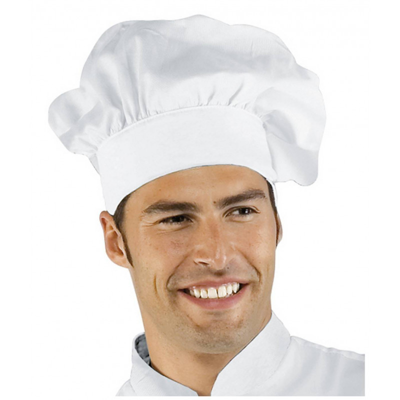 Toque blanche de chef cuisinier adulte (x1) REF/44001