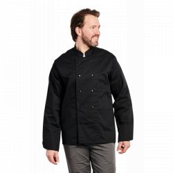 BALTIMORE Veste de chef cuisinier manches longues Noir