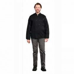 BALTIMORE Veste de chef cuisinier manches longues Noir