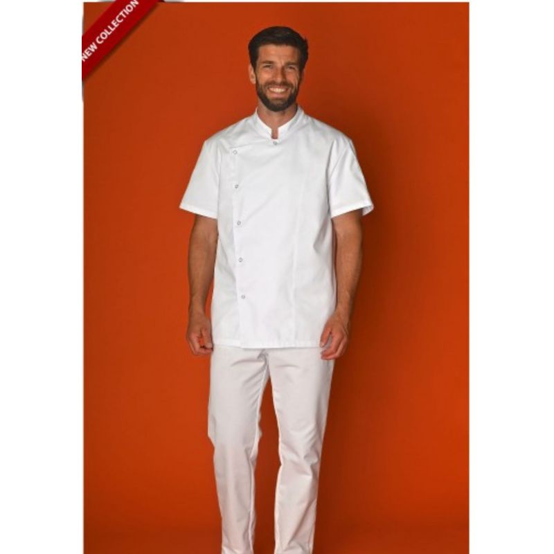 Veste De Cuisine Manches Courtes Gabin Poly Coton