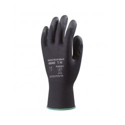 Lot 10 paires de gants Hydropellent polyester enduit mousse PVC noir