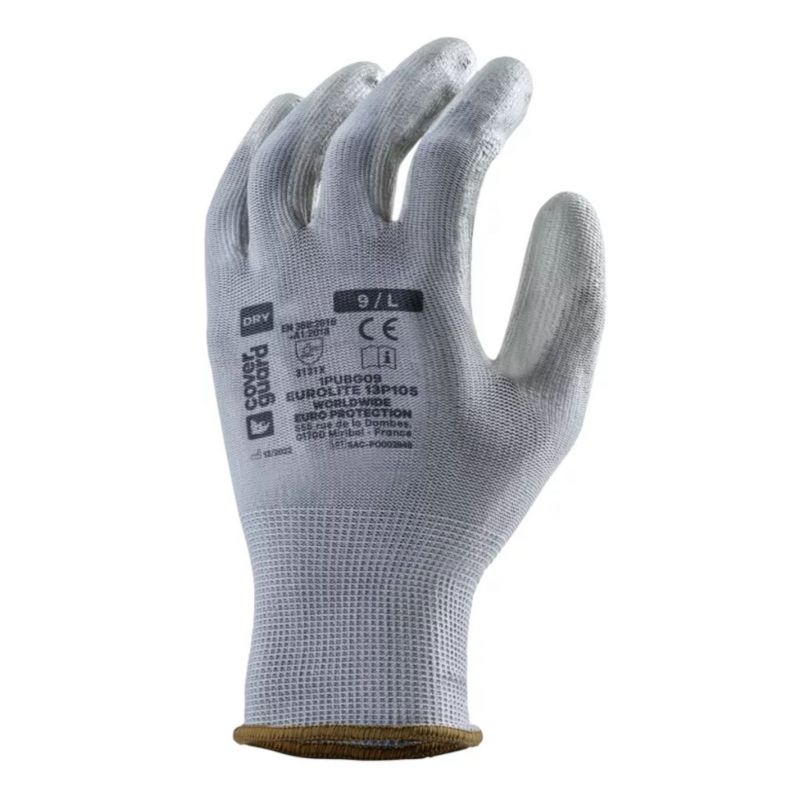 Lot De 10 Gants Eurolite Enduction Pu 13p105