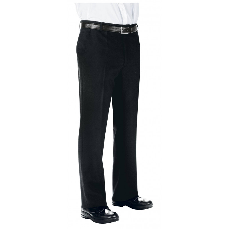 Pantalon a Pinces Homme Noir - Restauration et Réception/Pantalons et  Bermudas de Service 